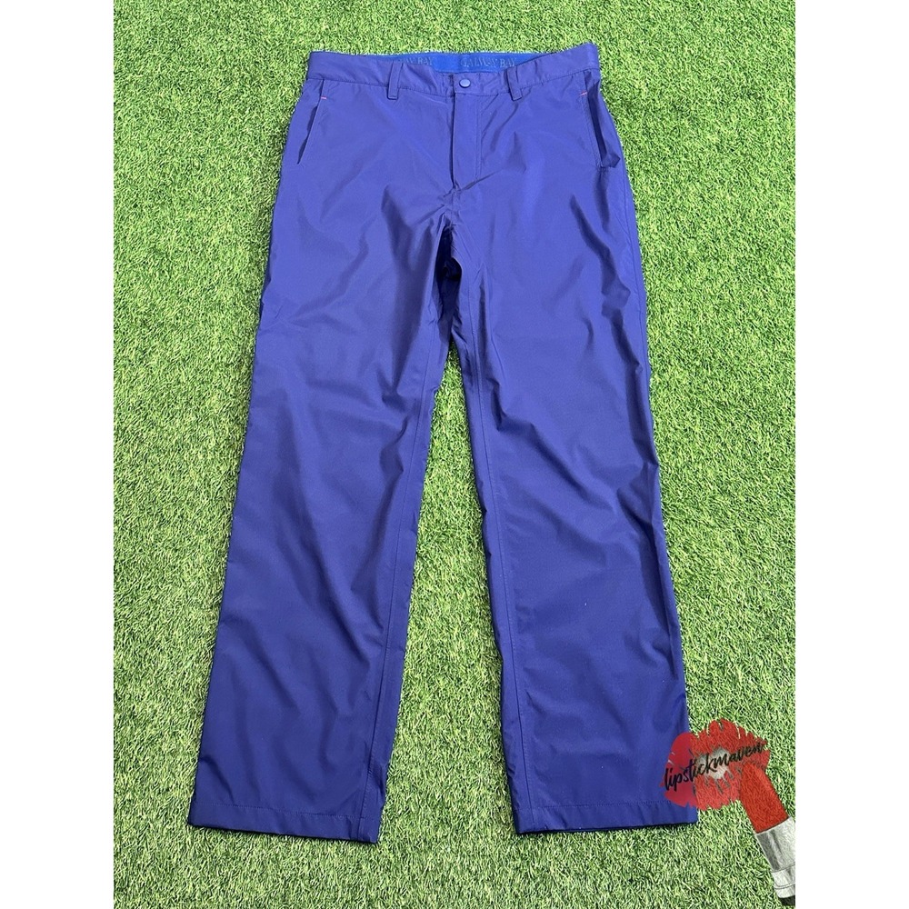 Galway Bay Golf Pants Mens 32 Purple Preppy Casual Activewear Waterproof